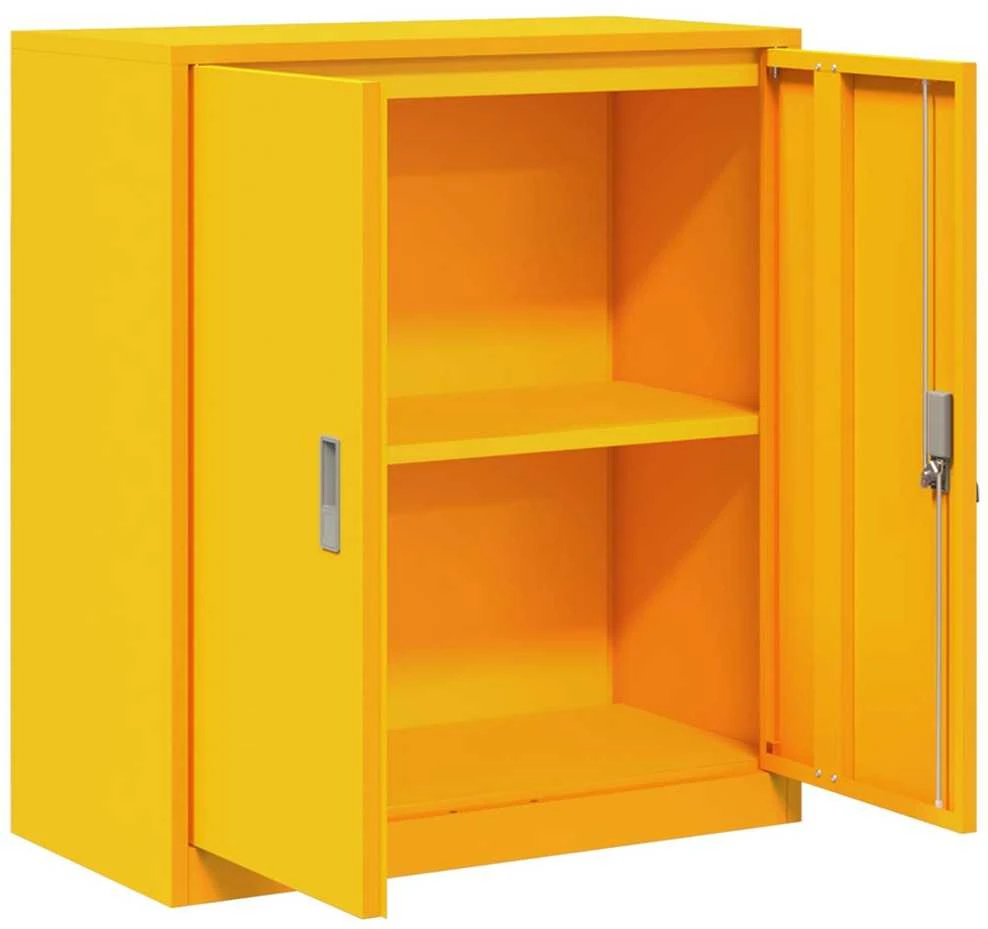 Oppbevaringsskap Garučių geltona 80 x 40 x 90 cm Plienas