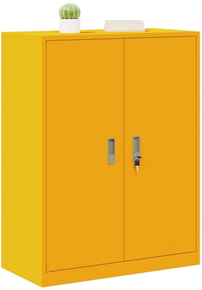 Oppbevaringsskap Garučių geltona 80 x 40 x 105 cm Plienas