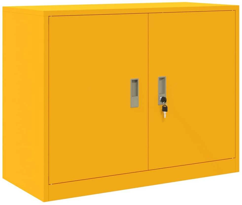 Oppbevaringsskap Garučių geltona 90 x 40 x 70 cm Plienas