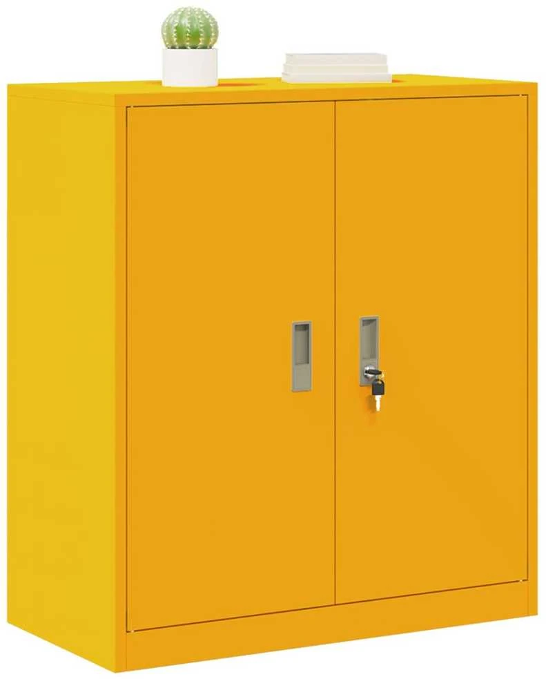 Oppbevaringsskap Garučių geltona 80 x 40 x 90 cm Plienas