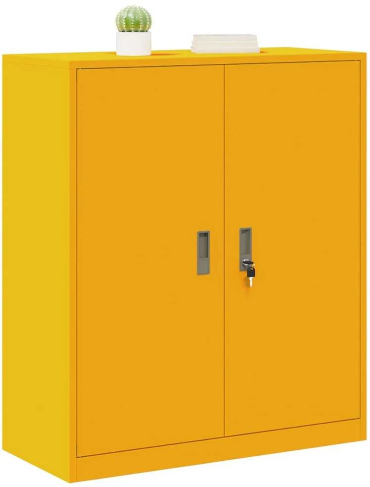 Oppbevaringsskap Garučių geltona 90 x 40 x 105 cm Plienas