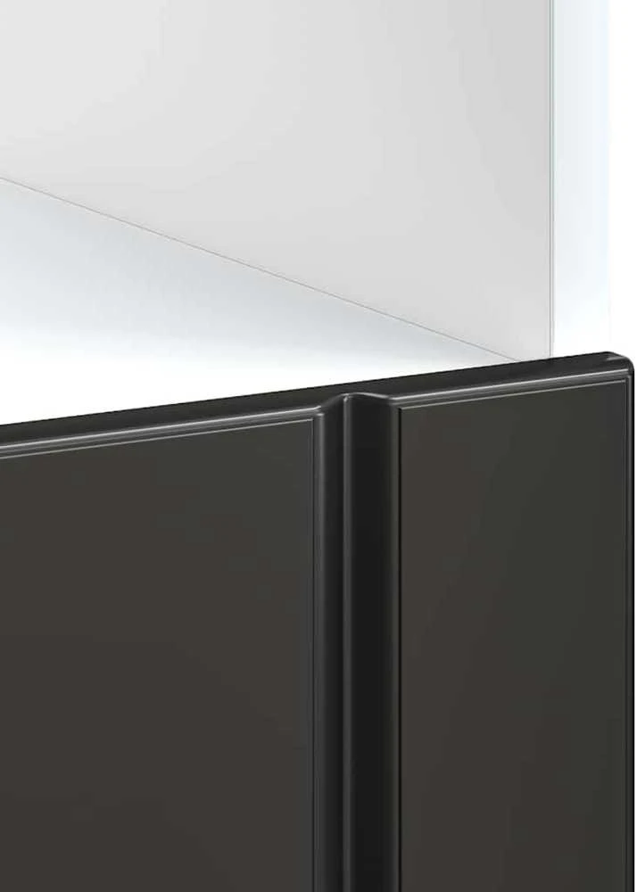 Orkaitės spintelė "Lucca" Juodas Engineered Wood