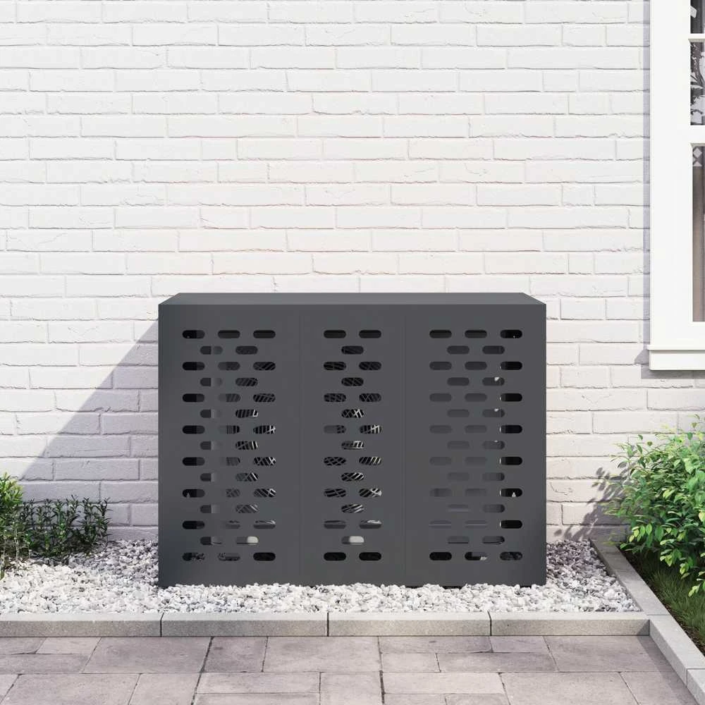 Kondicionierių uždangalas Antracito 110 x 50 x 80 cm Plienas