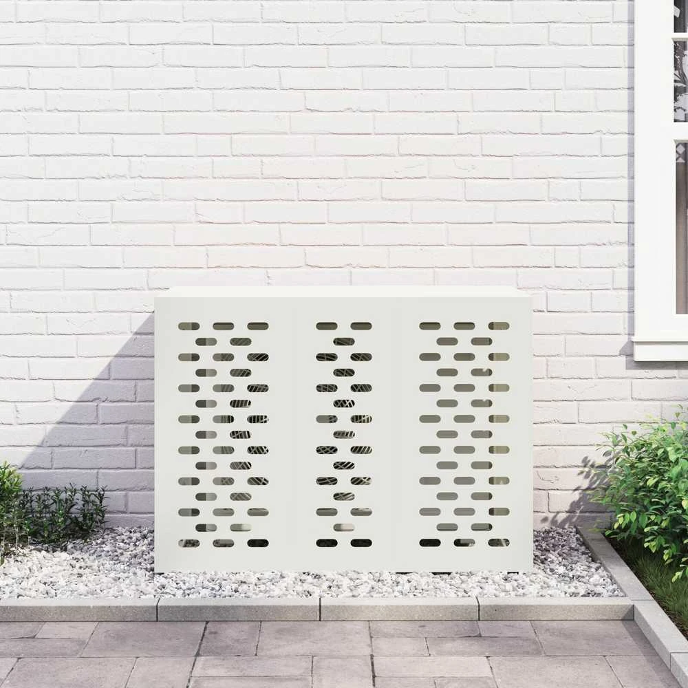 Kondicionierių uždangalas Balta 110 x 50 x 80 cm Plienas