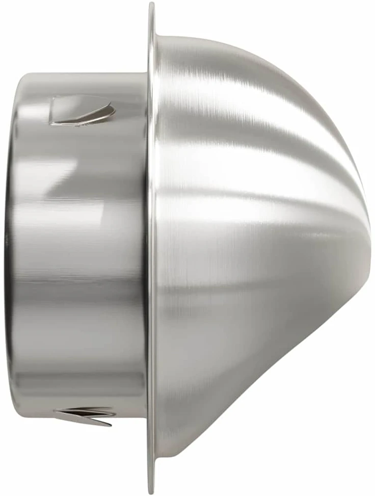 Oro ventiliacijos dangčiai 2 vnt. Sidabrinė 100 mm