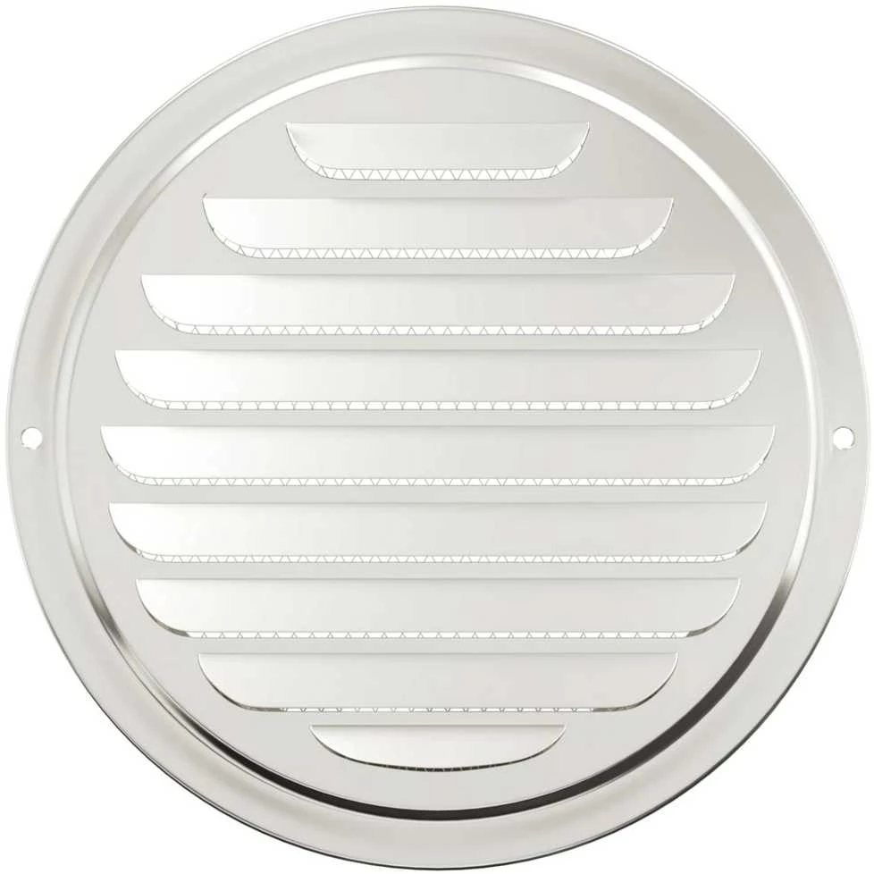 Oro ventiliacijos dangčiai 4 vnt. Sidabro 150 mm