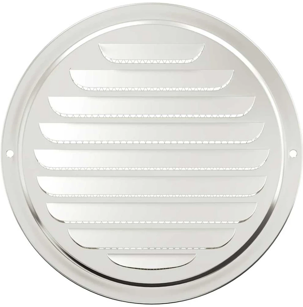 Oro ventiliacijos dangčiai 4 vnt. Sidabro 200 mm