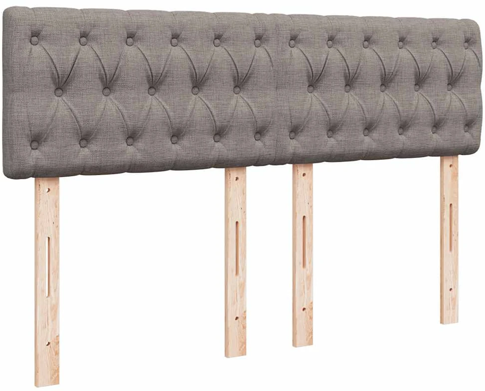 Osmanų lova su čiužiniu ir LED lemputėmis Taupe 140x200 cm