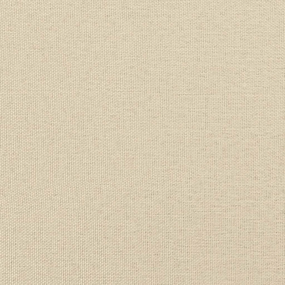 Osmanų lovos rėmas su čiužiniu, kreminis, 140x200cm, audinys