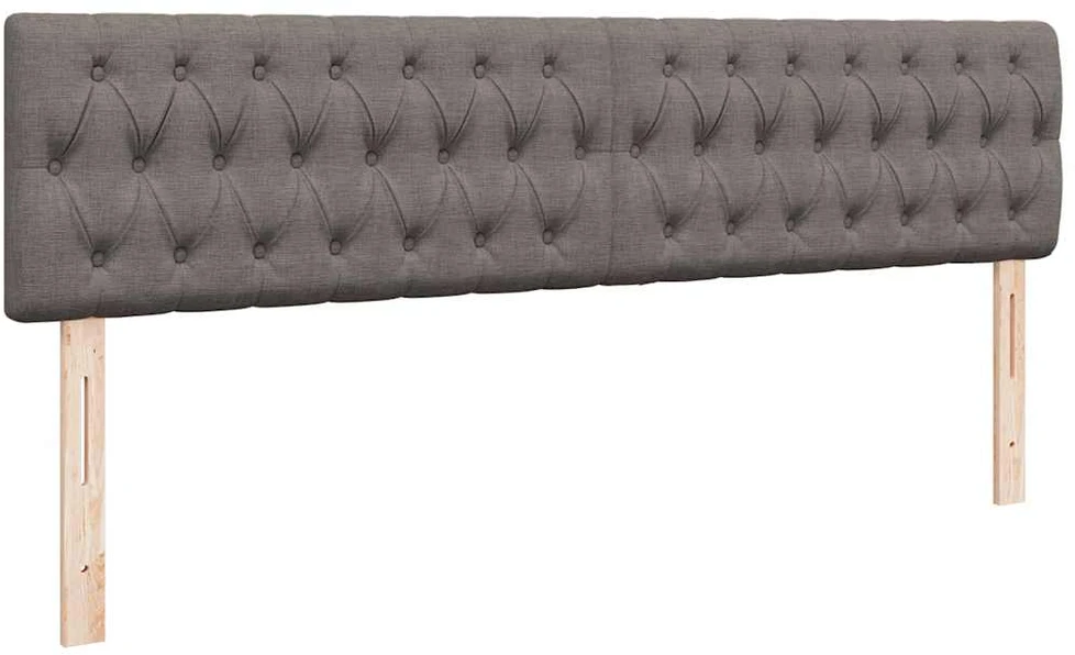 Osmanų lova su čiužiniu Taupe 200x200 cm Audinys