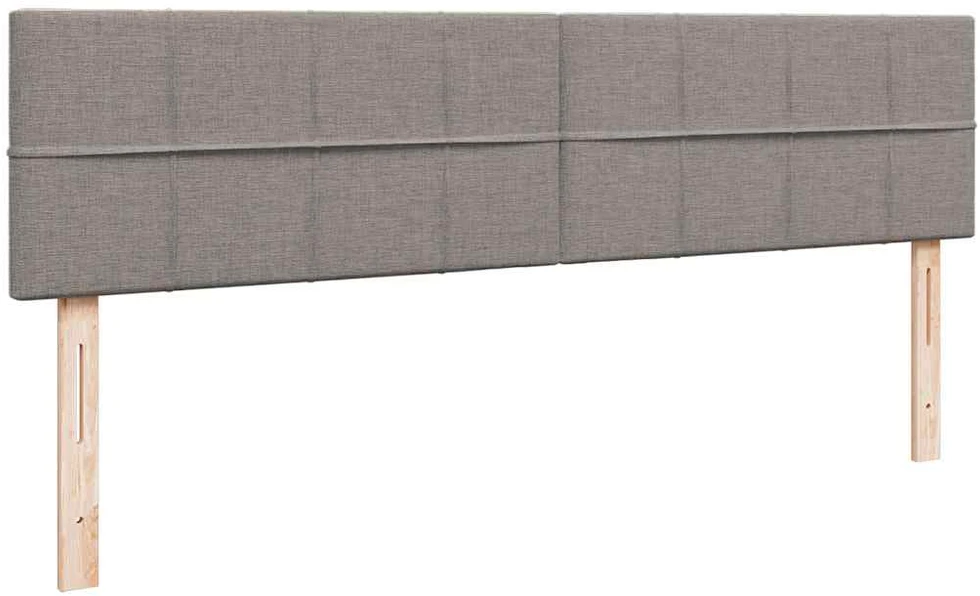 Osmanų lova su čiužiniu Taupe 200x200 cm Audinys