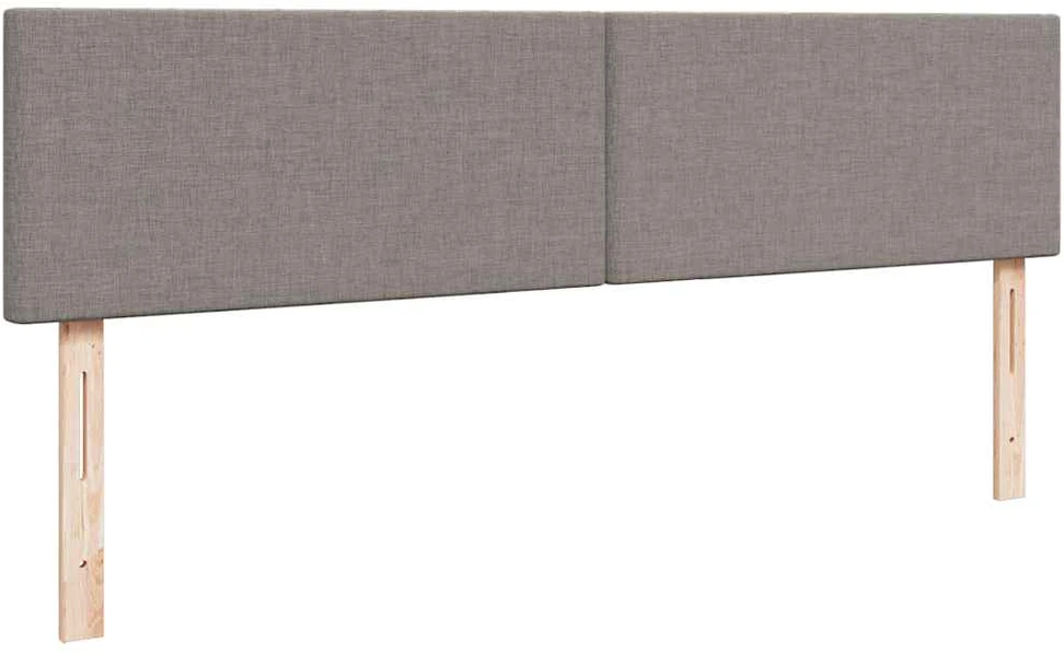 Osmanų lova su čiužiniu Taupe 200x200 cm Audinys