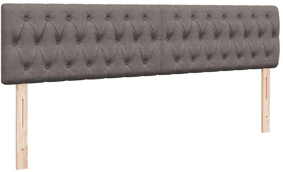 Osmanų lova su čiužiniu Taupe 200x200 cm Audinys