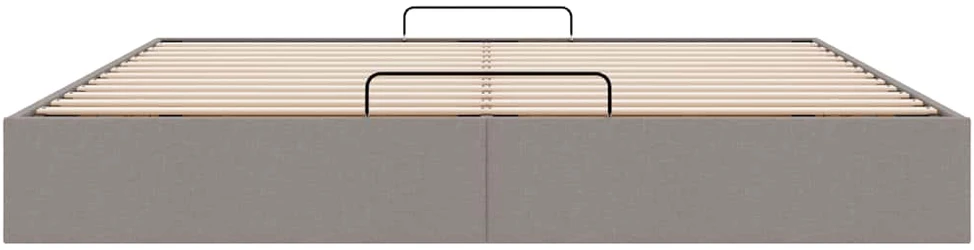 Osmanų lovos rėmas be čiužinio Taupe 200x200 cm audinys