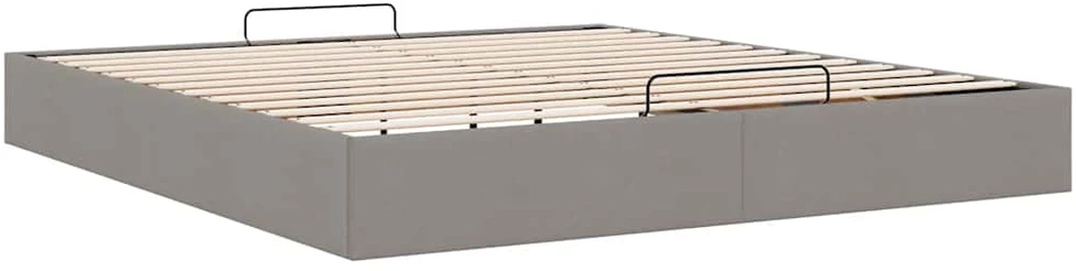 Osmanų lovos rėmas be čiužinio Taupe 200x200 cm audinys