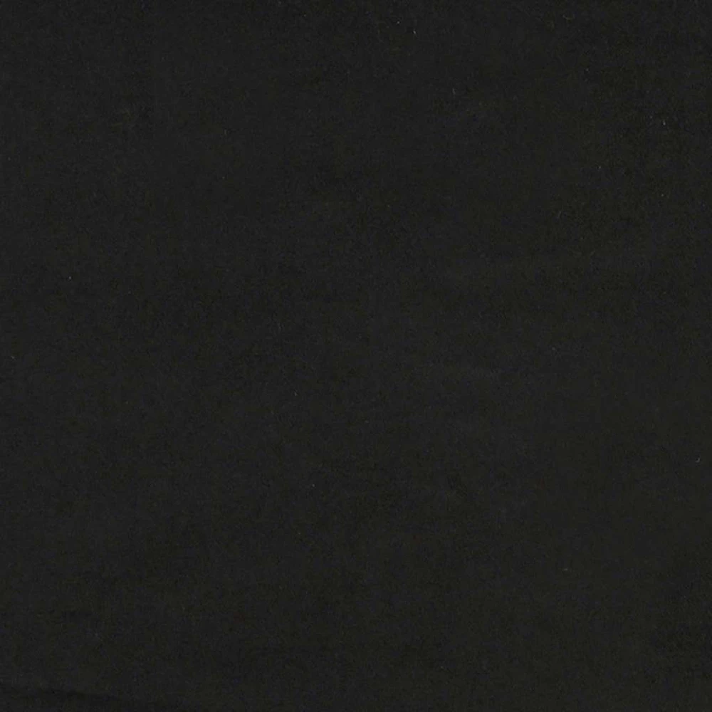 Osmanų lovos rėmas su čiužiniais, juodas, 180x200cm, aksomas