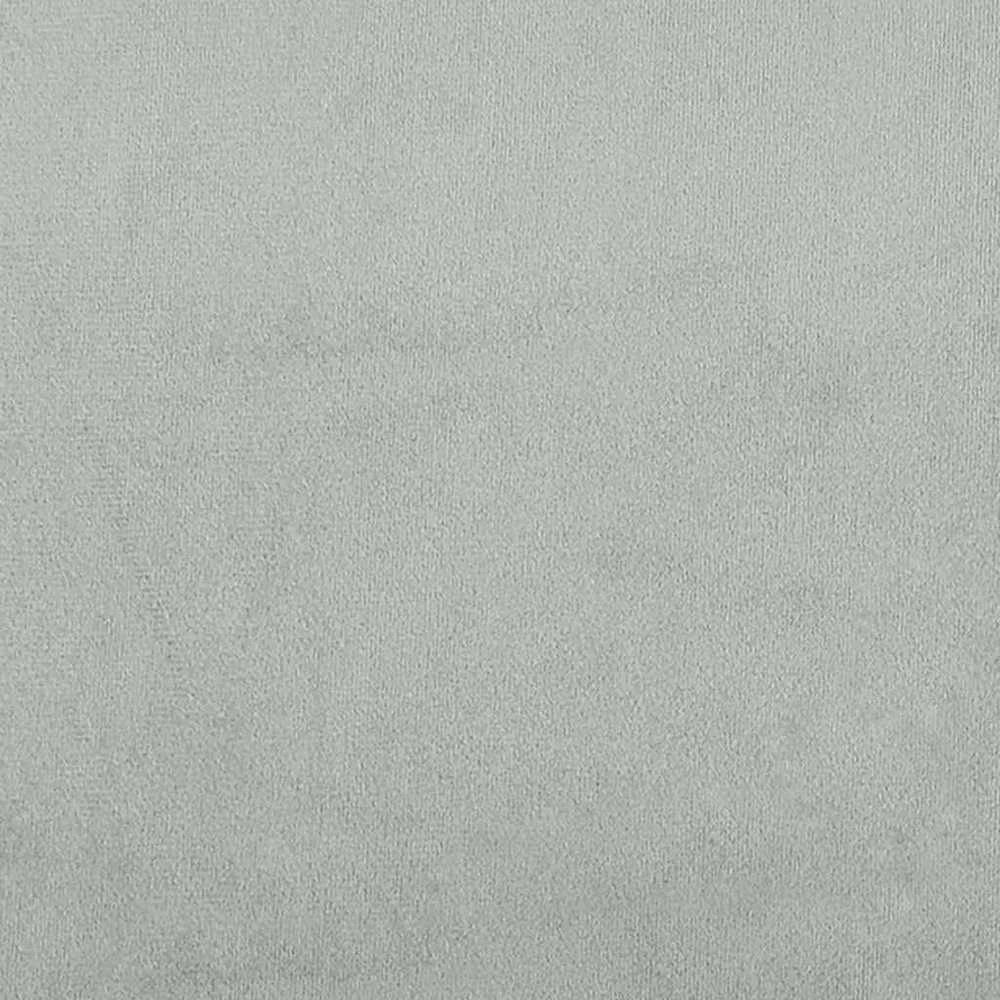 Osmanų lovos rėmas su čiužiniais, pilkas, 90x190cm, aksomas