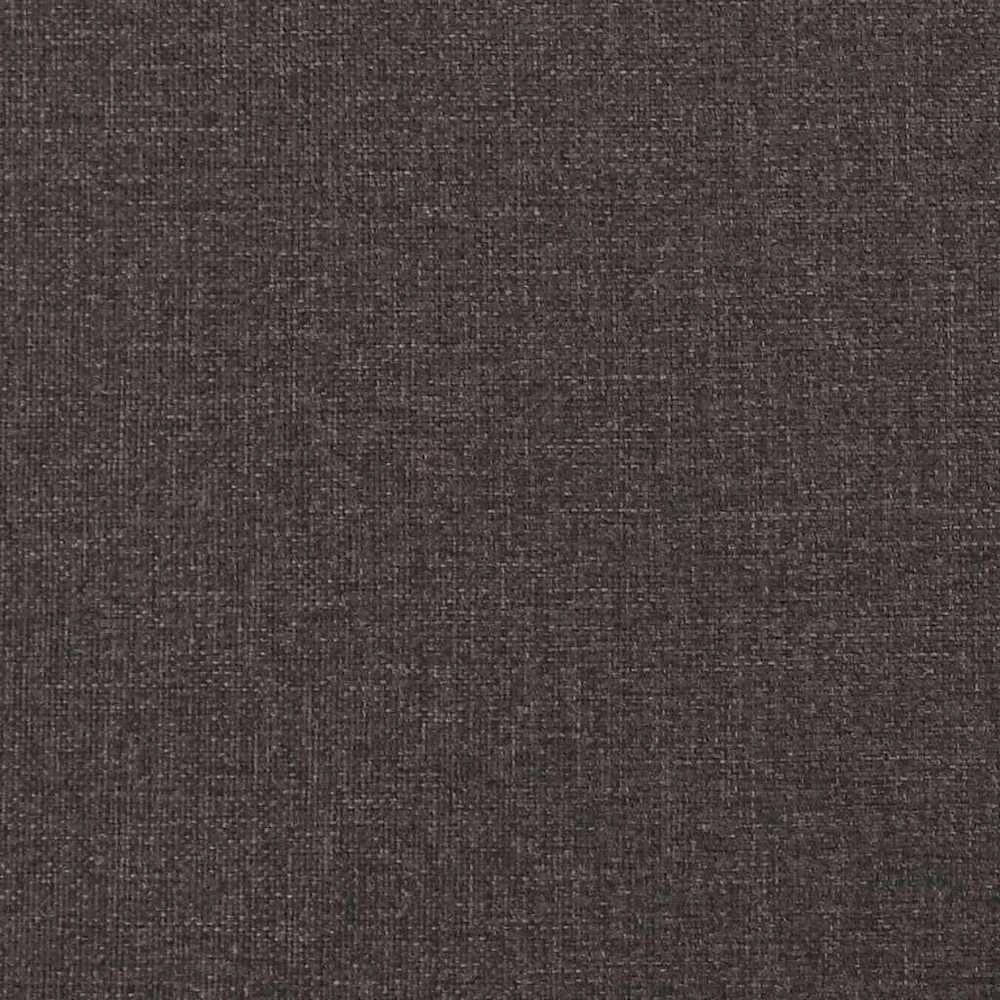 Osmanų lovos rėmas su čiužiniais, rudas, 160x200cm, audinys