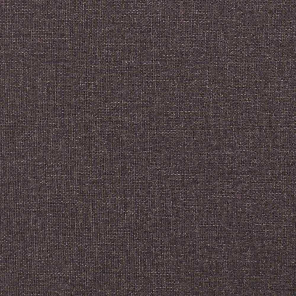 Osmanų lovos rėmas su čiužiniais, rudas, 200x200cm, audinys