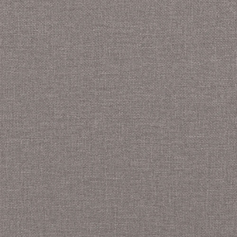 Osmanų lovos rėmas su čiužiniais, taupe, 200x200cm, audinys