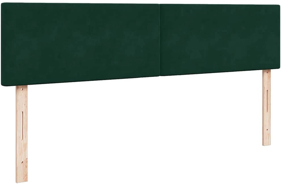Osmanų lovos rėmas su čiužiniu, žalias, 200x200cm, aksomas