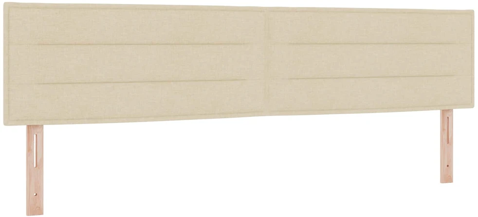 Otmana lova su matracsu ir LED Kreminė 200 x 200 cm Audinys
