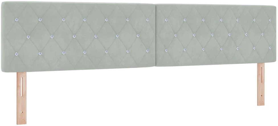 Otmana lova su matracsu ir LED Šviesiai pilka 200 x 200 cm