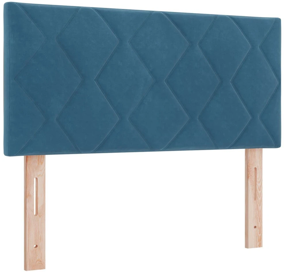 Otmana lova su matracsu ir LED Tamsi mėlyna 120 x 200 cm