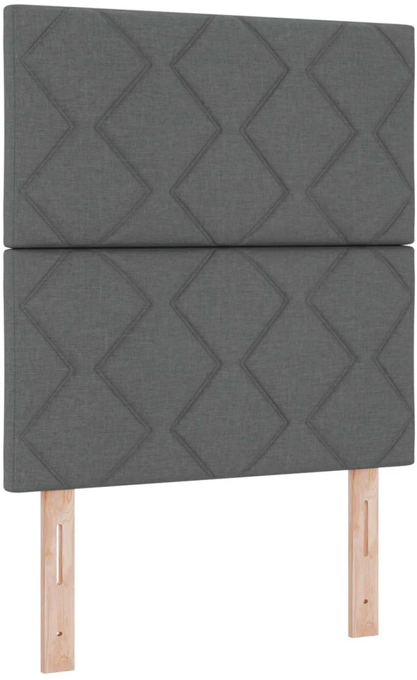 Otmana lova su matracsu ir LED Tamsiai pilka 80 x 200 cm