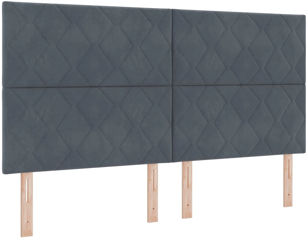 Otmana lova su matracsu ir LED Tamsiai pilka 180 x 200 cm