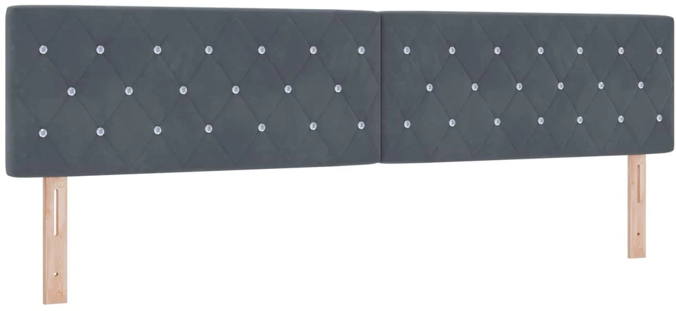 Otmana lova su matracsu ir LED Tamsiai pilka 200 x 200 cm