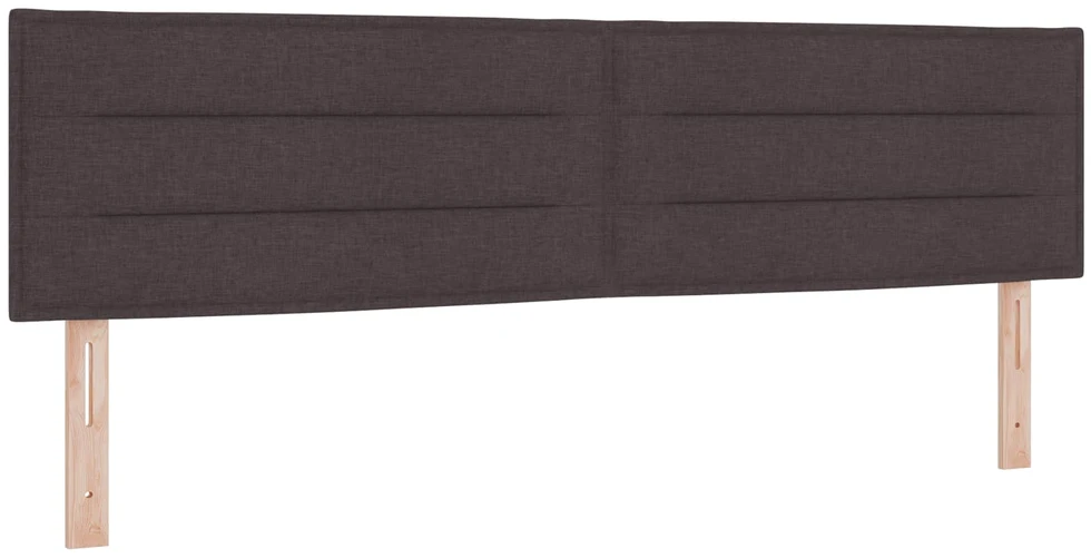 Otmana lova su matracsu ir LED Tamsiai rudas 180 x 200 cm
