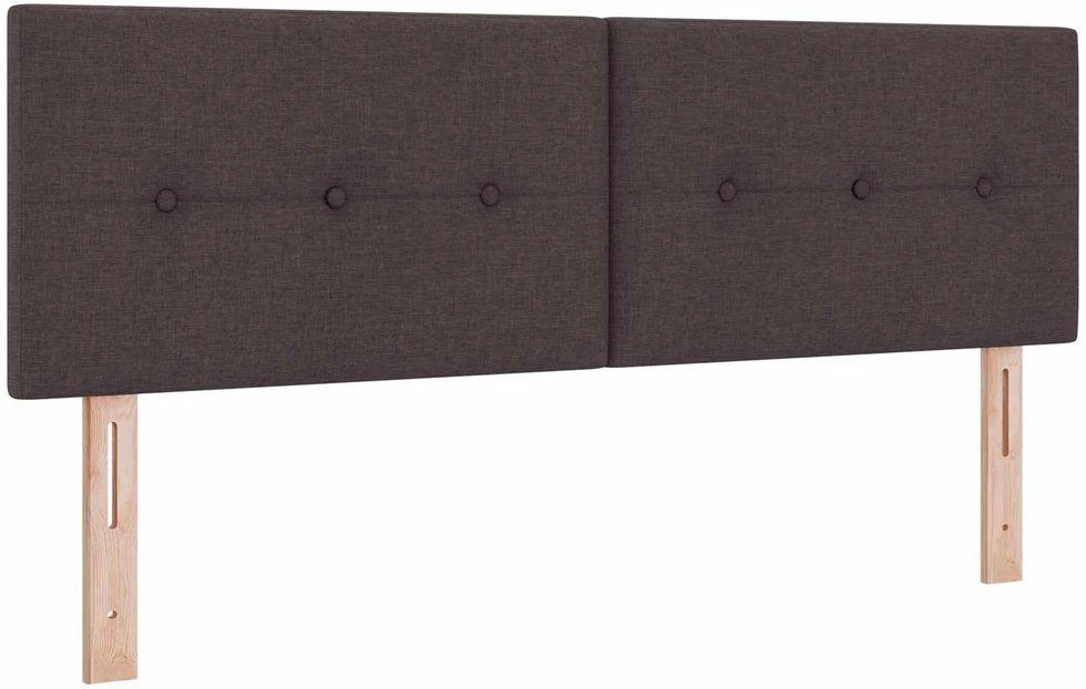 Otmana lova su matracsu ir LED Tamsiai rudas 160 x 200 cm