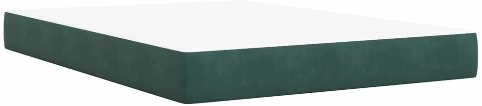 Otmana lova su matracsu ir LED Tamsiai žalia 140 x 190 cm