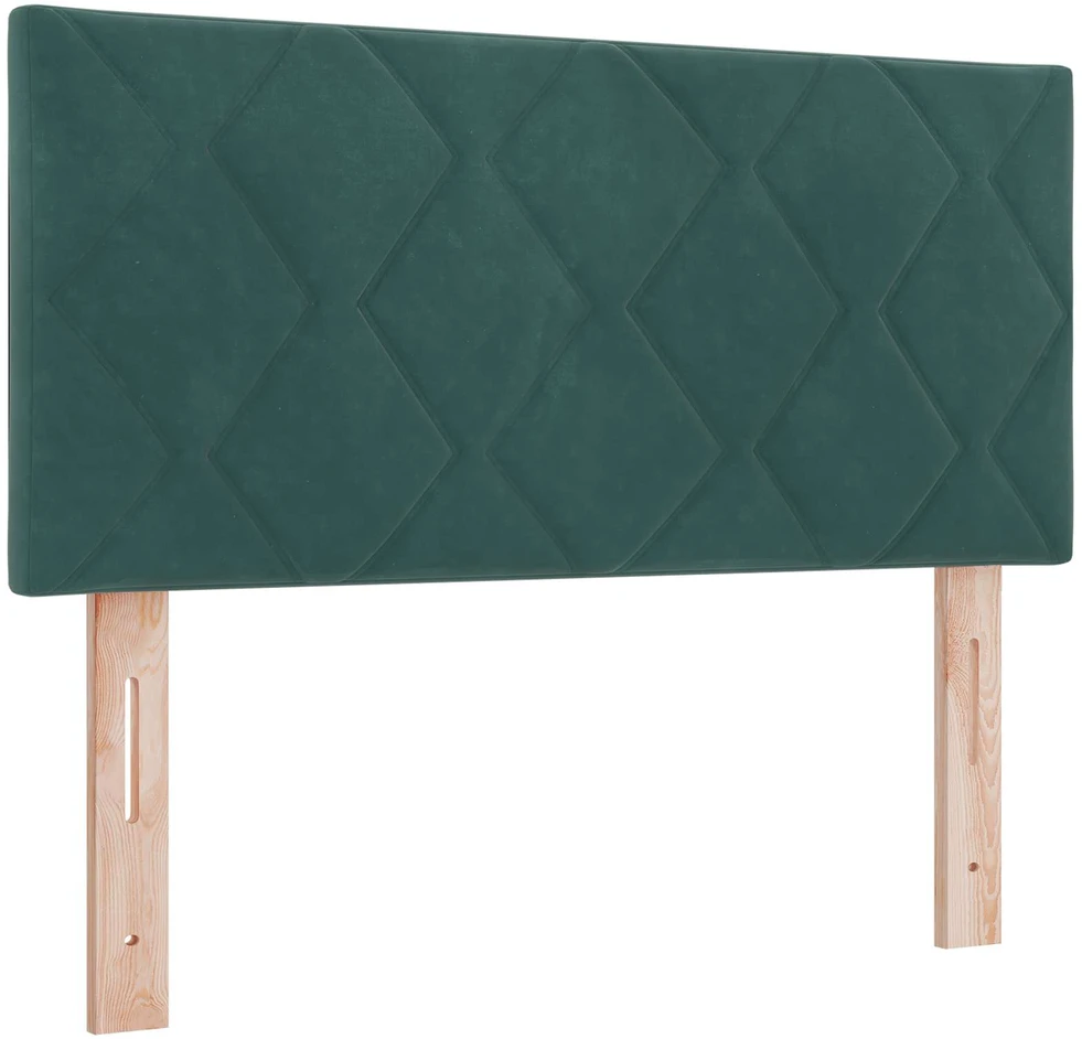 Otmana lova su matracsu ir LED Tamsiai žalia 90 x 190 cm