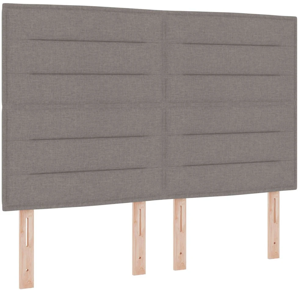 Otmana lova su matracsu ir LED Taupe 140 x 200 cm Audinys