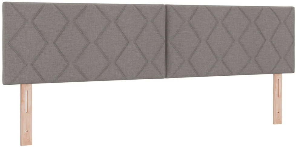 Otmana lova su matracsu ir LED Taupe 180 x 200 cm Audinys