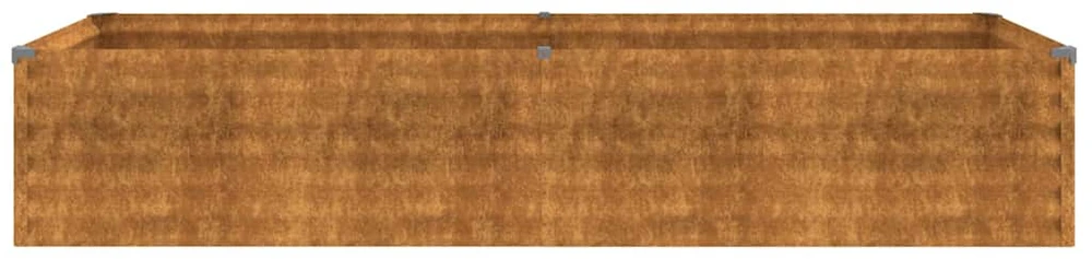 Aukštas sodo lovelis, 194x50x36cm, Corten plienas