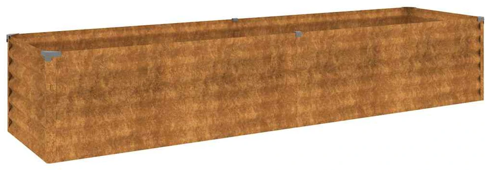 Aukštas sodo lovelis, 194x50x36cm, Corten plienas