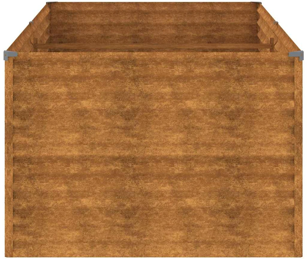 Aukštas sodo lovelis, 196x100x69cm, Corten plienas