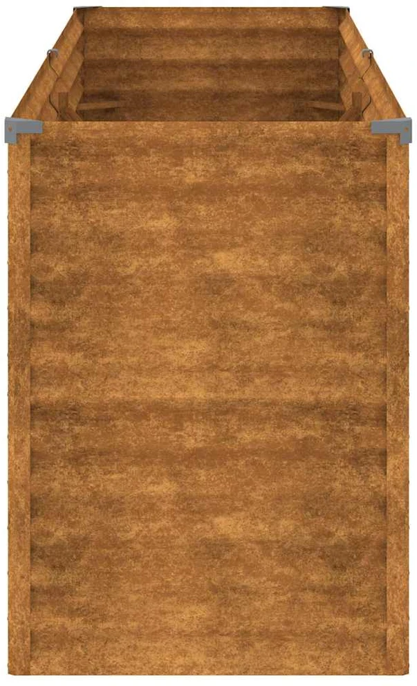 Aukštas sodo lovelis, 196x50x69cm, Corten plienas