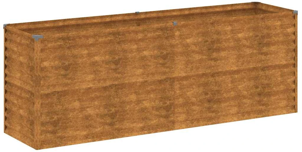 Aukštas sodo lovelis, 196x50x69cm, Corten plienas