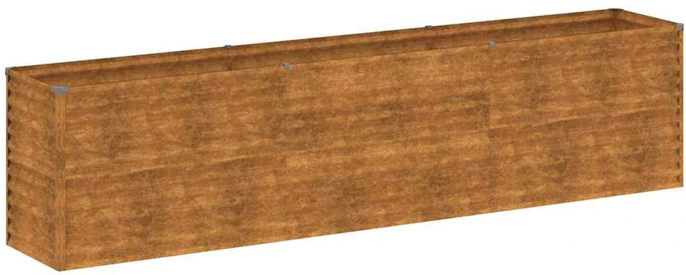 Aukštas sodo lovelis, 291x50x69cm, Corten plienas