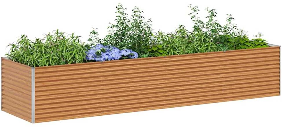 Paaukštinta sodo lova Šviesiai rudas 390 x 100 x 68 cm