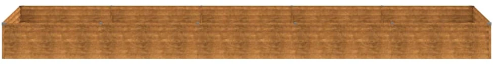Aukštas sodo lovelis, 482x100x36cm, Corten plienas