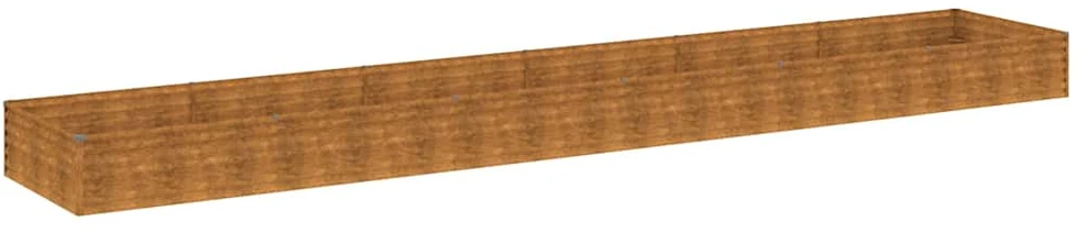 Aukštas sodo lovelis, 579x100x36cm, Corten plienas
