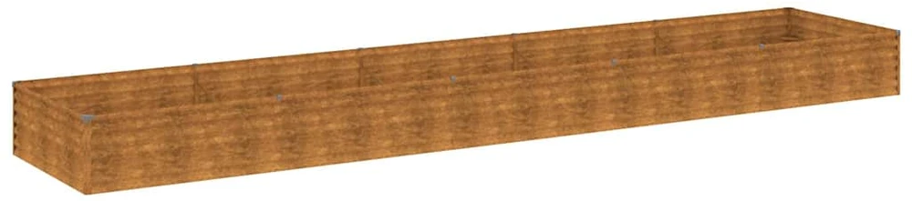 Aukštas sodo lovelis, 482x100x36cm, Corten plienas