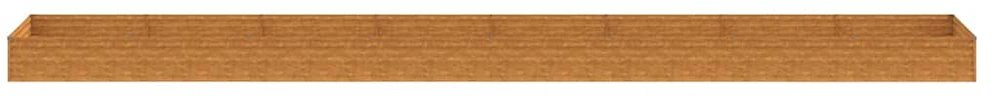 Aukštas sodo lovelis, 770x100x36cm, Corten plienas