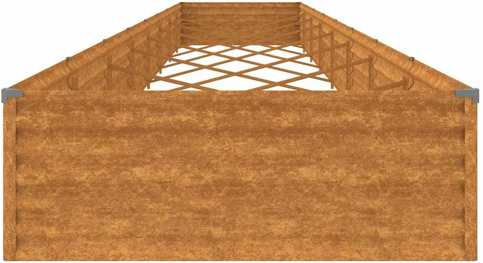 Aukštas sodo lovelis, 770x100x36cm, Corten plienas
