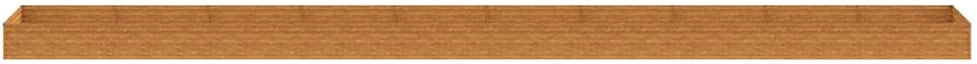 Aukštas sodo lovelis, 960x100x36cm, Corten plienas